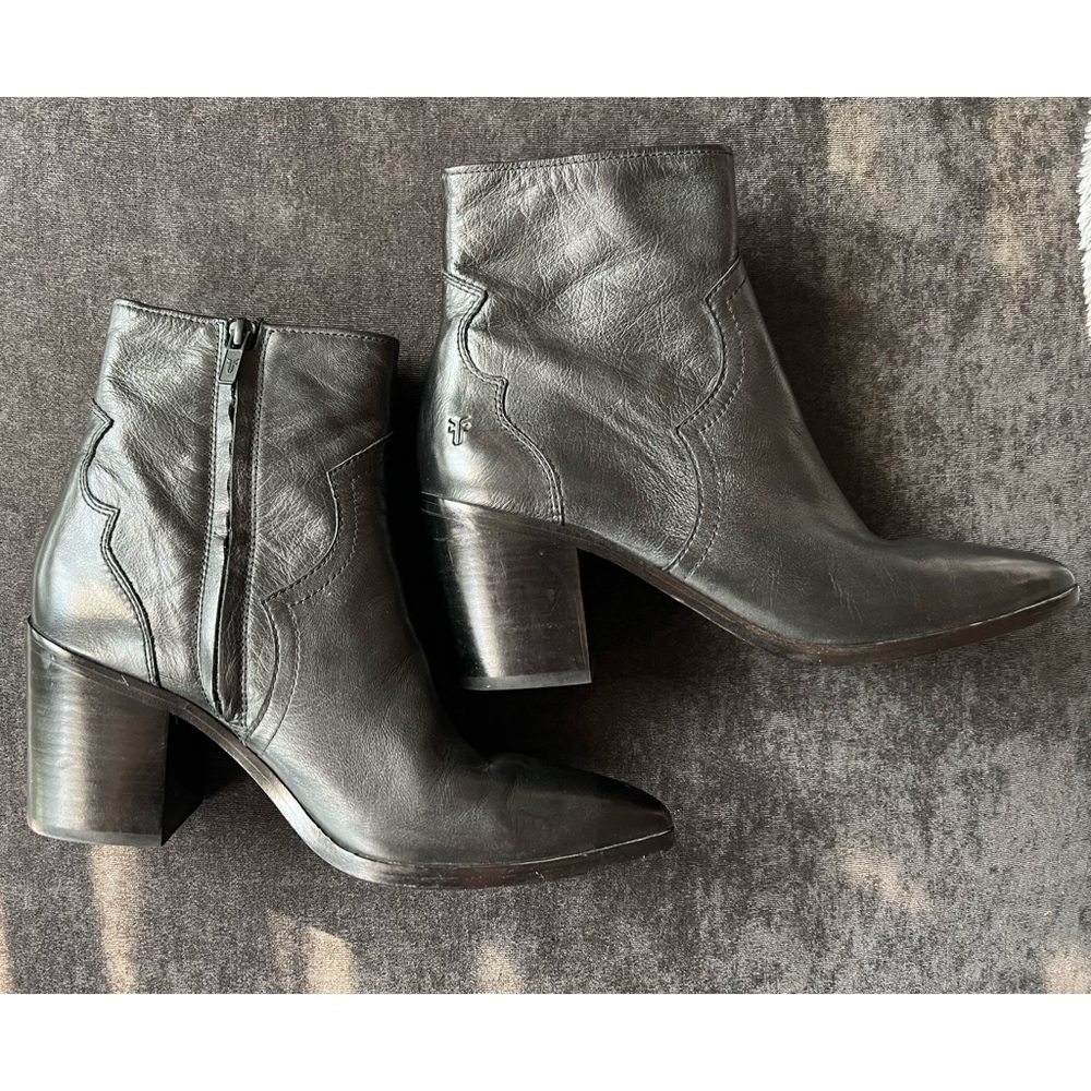 Black Frye Ankle Boots